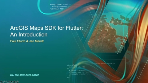Thumbnail for ArcGIS Maps SDK for Flutter: An Introduction