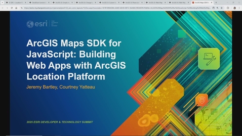 Thumbnail for ArcGIS Maps SDK for JavaScript: Building Web Apps with ArcGIS Location Platform