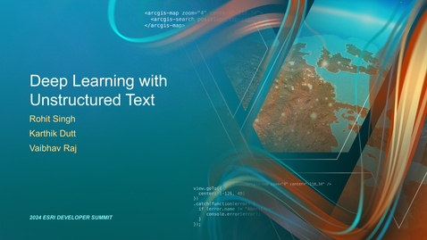 Thumbnail for entry Deep Learning with Unstructured Text