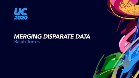 Thumbnail for Ralph Torres: Merging Disparate Data