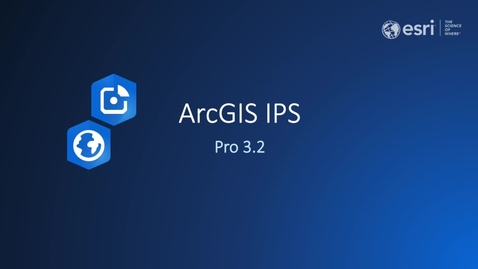 Thumbnail for What's New in ArcGIS IPS (November 2023)