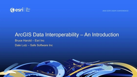 Thumbnail for ArcGIS Data Interoperability Extension: An Introduction