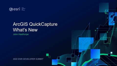 Thumbnail for entry ArcGIS QuickCapture: What’s New