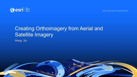 Thumbnail for entry Create Orthoimagery from Aerial And Satellite Imagery