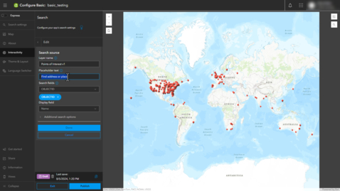 Thumbnail for Change the PlaceholderText of the Search Tool in ArcGIS Instant Apps