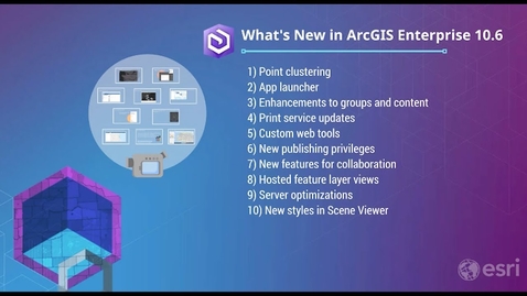 Thumbnail for What's New in ArcGIS Enterprise 10.6