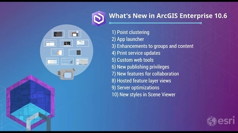 Thumbnail for entry What's New in ArcGIS Enterprise 10.6