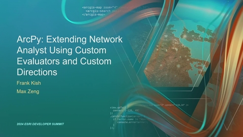 Thumbnail for entry ArcPy: Extending Network Analyst Using Custom Evaluators and Custom Directions