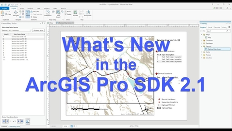 Thumbnail for What's New in ArcGIS Pro SDK 2.1
