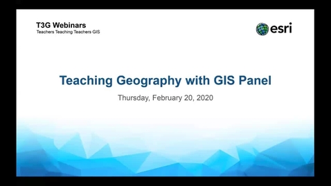 Thumbnail for entry Teaching Geography in GIS Panel