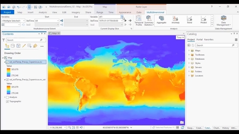 Thumbnail for entry Multidimensional Analysis: Geoprocessing tools in ArcGIS Pro 2.5