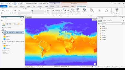 Thumbnail for Multidimensional Analysis: Geoprocessing tools in ArcGIS Pro 2.5
