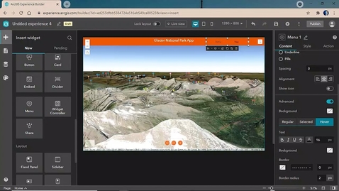 Thumbnail for entry Getting Started with ArcGIS Experience Builder