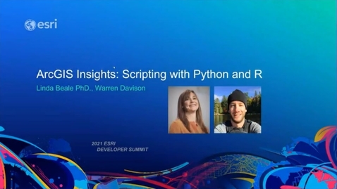Thumbnail for entry ArcGIS Insights: Scripting with Python and R