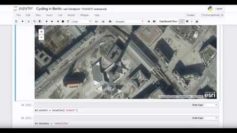 Thumbnail for entry ArcGIS API for Python: ArcGIS in a Notebook