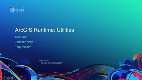 Thumbnail for entry ArcGIS Runtime: Utilities