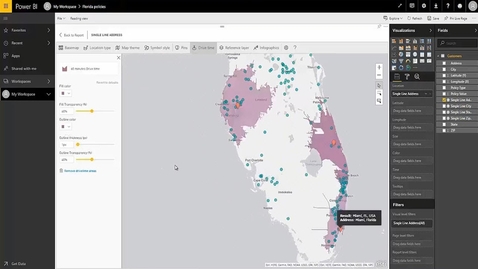 Thumbnail for ArcGIS Maps for Power BI: Analyze Spatially