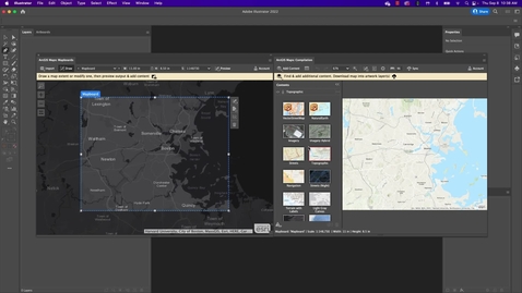 Thumbnail for entry ArcGIS Maps for Adobe Creative Cloud: Installation &amp; Getting Started in Illustrator