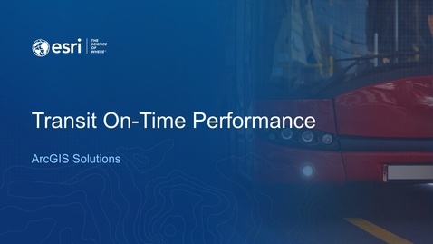 Thumbnail for Transit On-Time Performance