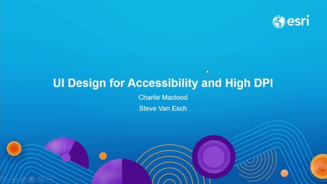 Thumbnail for ArcGIS Pro SDK for .NET: UI Design for Accessibility and High DPI
