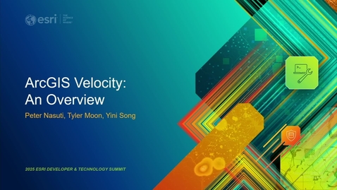 Thumbnail for ArcGIS Velocity: An Overview