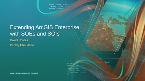 Thumbnail for entry Extending ArcGIS Enterprise with SOEs and SOIs