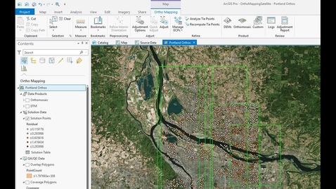 Thumbnail for Ortho Mapping in ArcGIS Pro: Creating a Workspace for Satellite Imagery