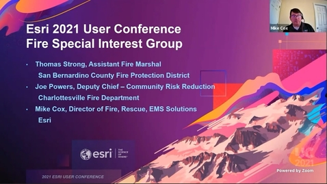 Thumbnail for Fire Rescue EMS SIG @ Esri UC 2021