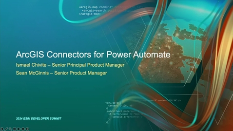 Thumbnail for entry ArcGIS Connectors for Power Automate