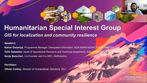 Thumbnail for entry Humanitarian SIG @ Esri UC 2021