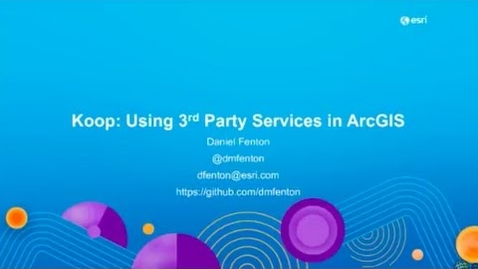 Thumbnail for entry Koop: Using 3rd Party Services Within the ArcGIS Platform