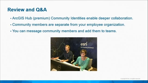 Thumbnail for ArcGIS Hub: Common Questions and Answers Part 2