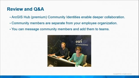 Thumbnail for entry ArcGIS Hub: Common Questions and Answers Part 2