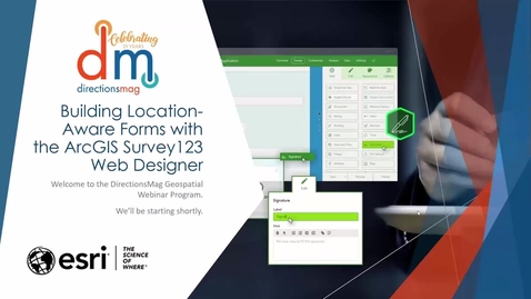 Thumbnail for ArcGIS Survey123 Web Designer Webinar