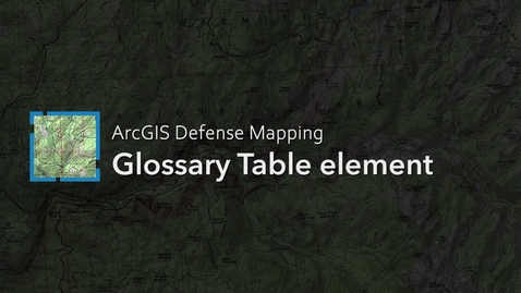 Thumbnail for Glossary Table element