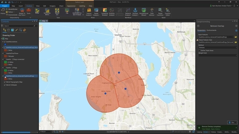 Thumbnail for entry Use the Remove Overlap Geoprocessing Tool in ArcGIS Pro 2.6