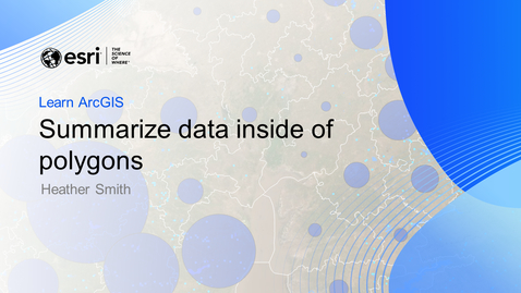 Thumbnail for entry Summarize data inside of polygons