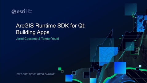 Thumbnail for entry ArcGIS Runtime SDK for Qt: Building Apps