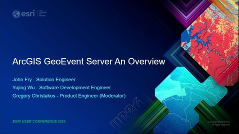 Thumbnail for ArcGIS GeoEvent Server: An Overview