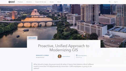 Thumbnail for Esri Connect - Austin