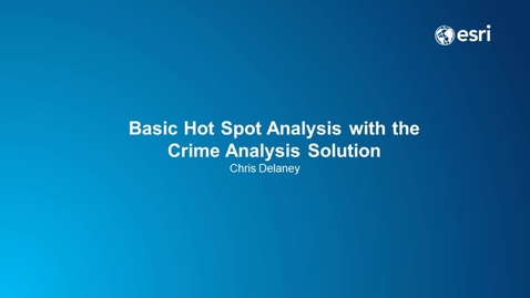Thumbnail for entry Basic Hot Spot Analysis
