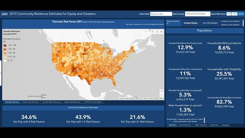 Thumbnail for US Census COVID-19 Community Resilience Estimates