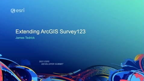 Thumbnail for Extending ArcGIS Survey123