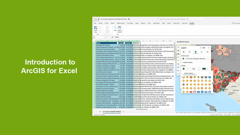 Thumbnail for Introduction to ArcGIS for Excel