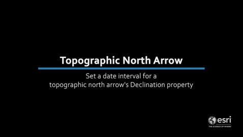 Thumbnail for Topographic north arrow at ArcGIS Pro 3.0