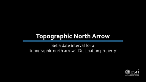 Thumbnail for entry Topographic north arrow at ArcGIS Pro 3.0