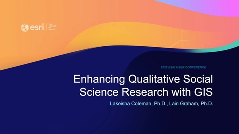 Thumbnail for entry Enhancing Qualitative Social Science Research with GIS