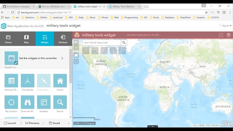 Thumbnail for entry Military Tools for ArcGIS: Widgets for Developers