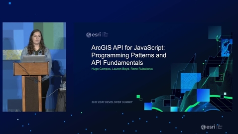 Thumbnail for entry Programming Patterns and API Fundamentals - ArcGIS API for JavaScript