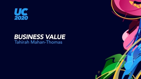 Thumbnail for entry Tahirah Mahan-Thomas: Business Value